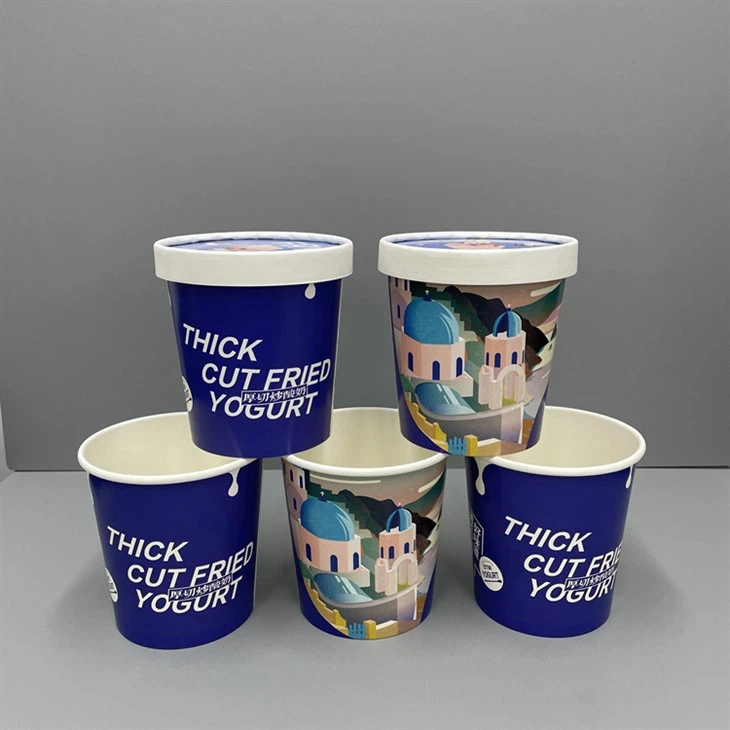 16oz Ice Cream Cups With Lids